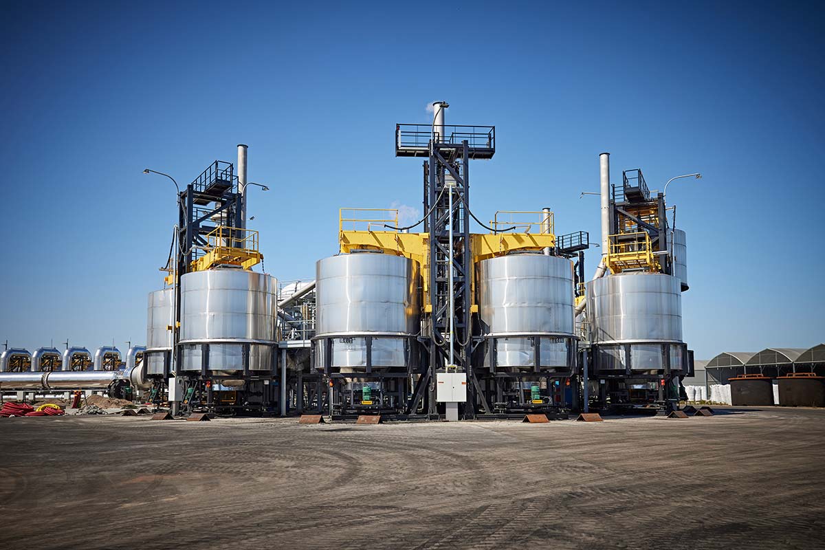 Biocarbon industrial facility